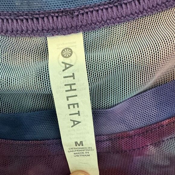 NWOT ATHLETA galaxy mesh oversized short sleeve tee Sz M - Picture 4 of 10